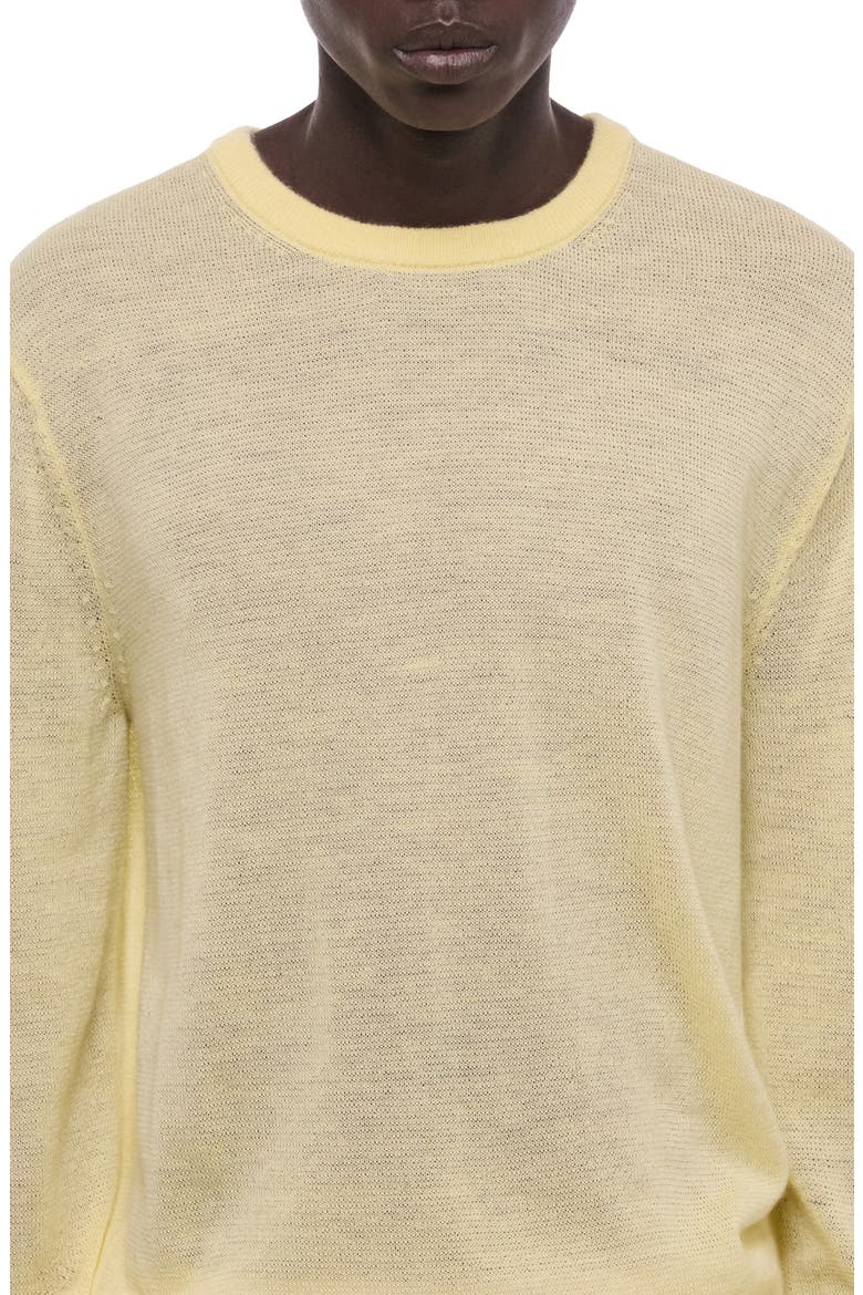 Merino Wool Blend Sweater, Alternate, color, YELLOW