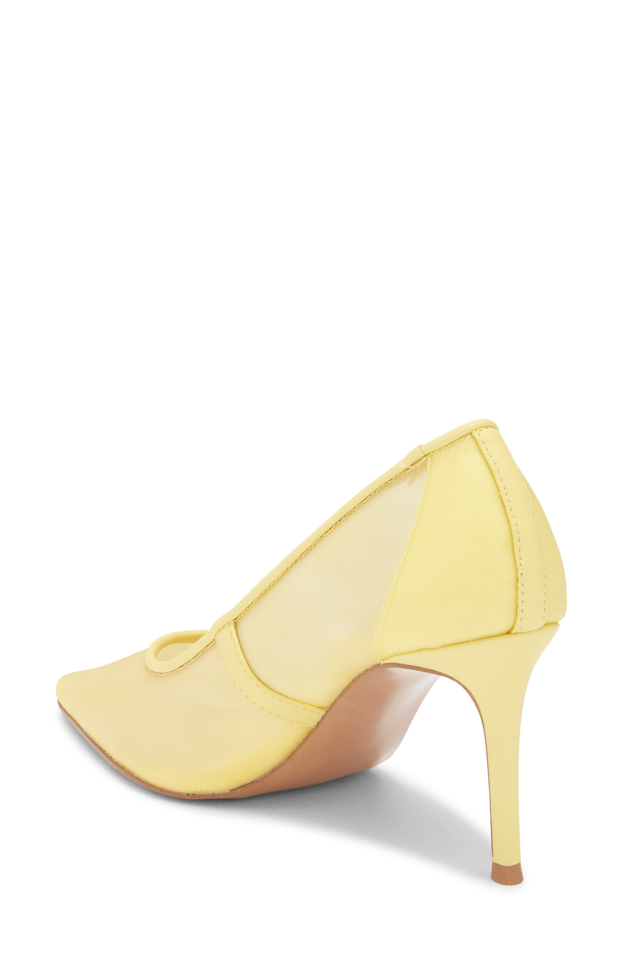 Nicoletta Mesh Pointed Toe Pump, Alternate, color, YELLOW
