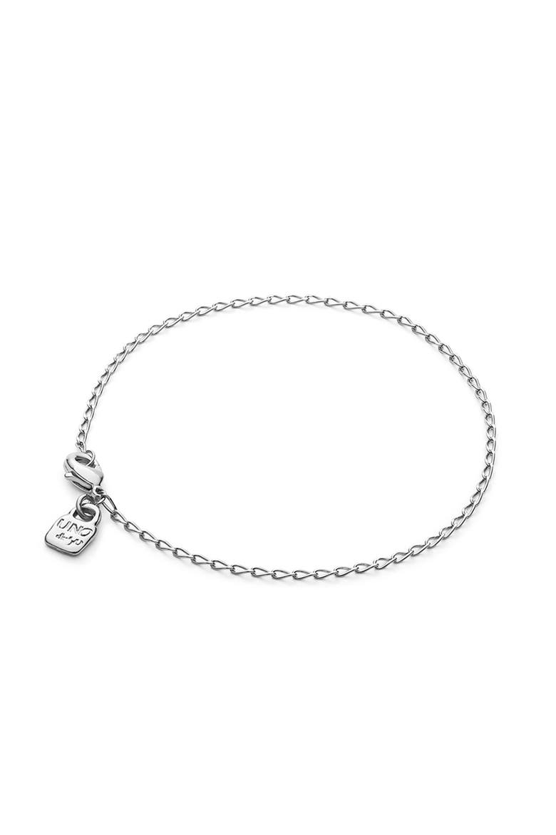 Oval Link Charm Bracelet, Alternate, color, Silver