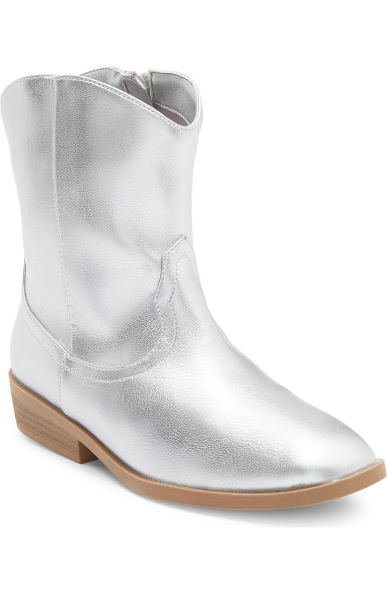 DV by Dolce Vita Kids' Shayke Western Boot, Main, color, Silver