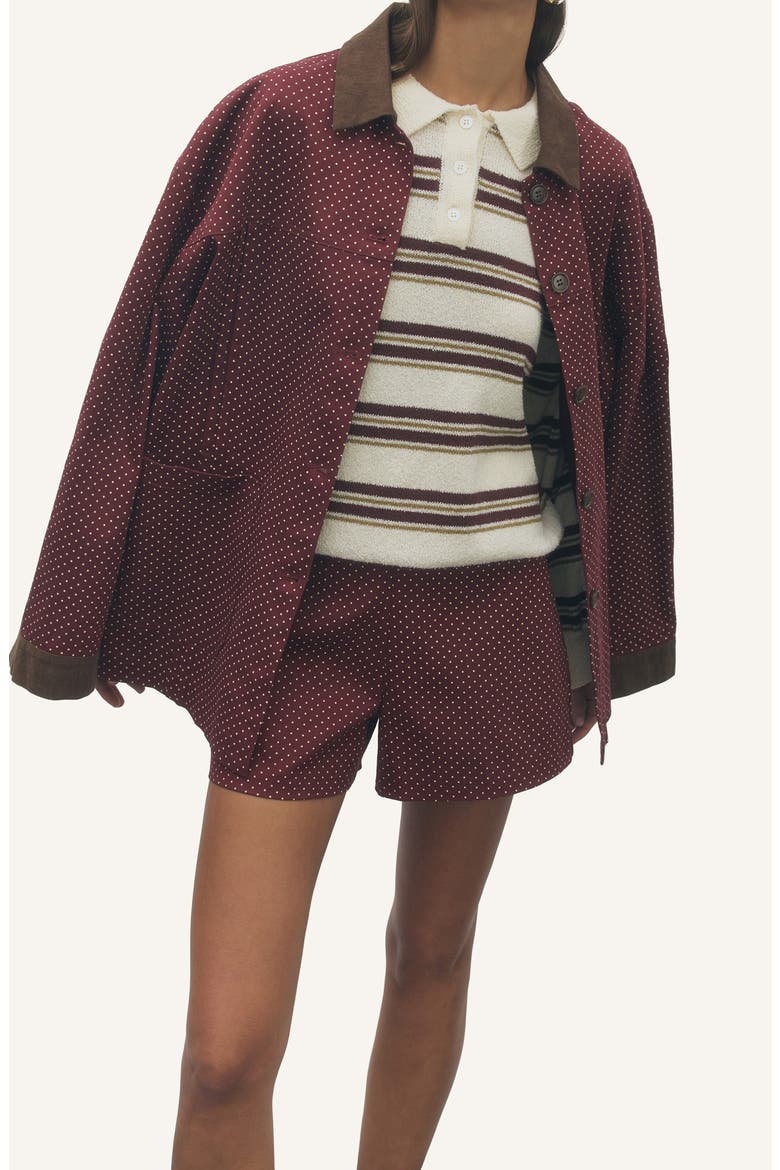 Lori Polka Dot Shorts, Alternate, color, BERRY SAND