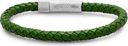 STEELTIME Braided Leather Bracelet