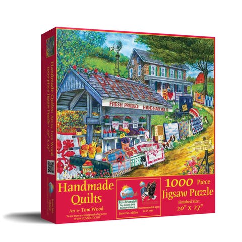 Handmade Quilts 1000 piece Jigsaw Puzzle for Adults