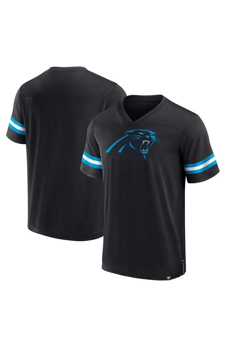 FANATICS Men's Fanatics Branded  Black Carolina Panthers Jersey Tackle V-Neck T-Shirt, Alternate, color, Black