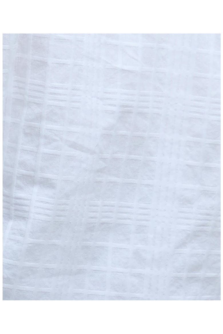 Heidi Windowpane Check Cotton Top, Alternate, color, WHITE
