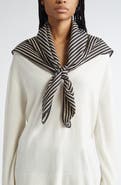 TOTEME Geometric Monogram Silk Scarf