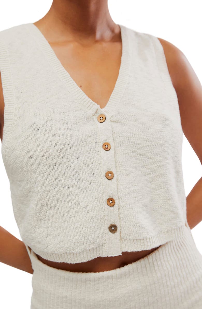 Free People Ruby Sweater Vest & Pants, Alternate, color, Raw White