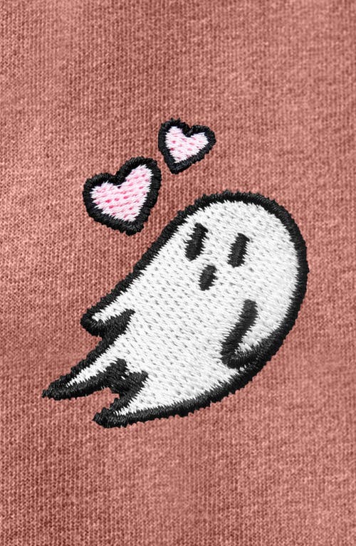 DALIX DALIX HEARTLY GHOST ZIP FLEECE HOODIE 