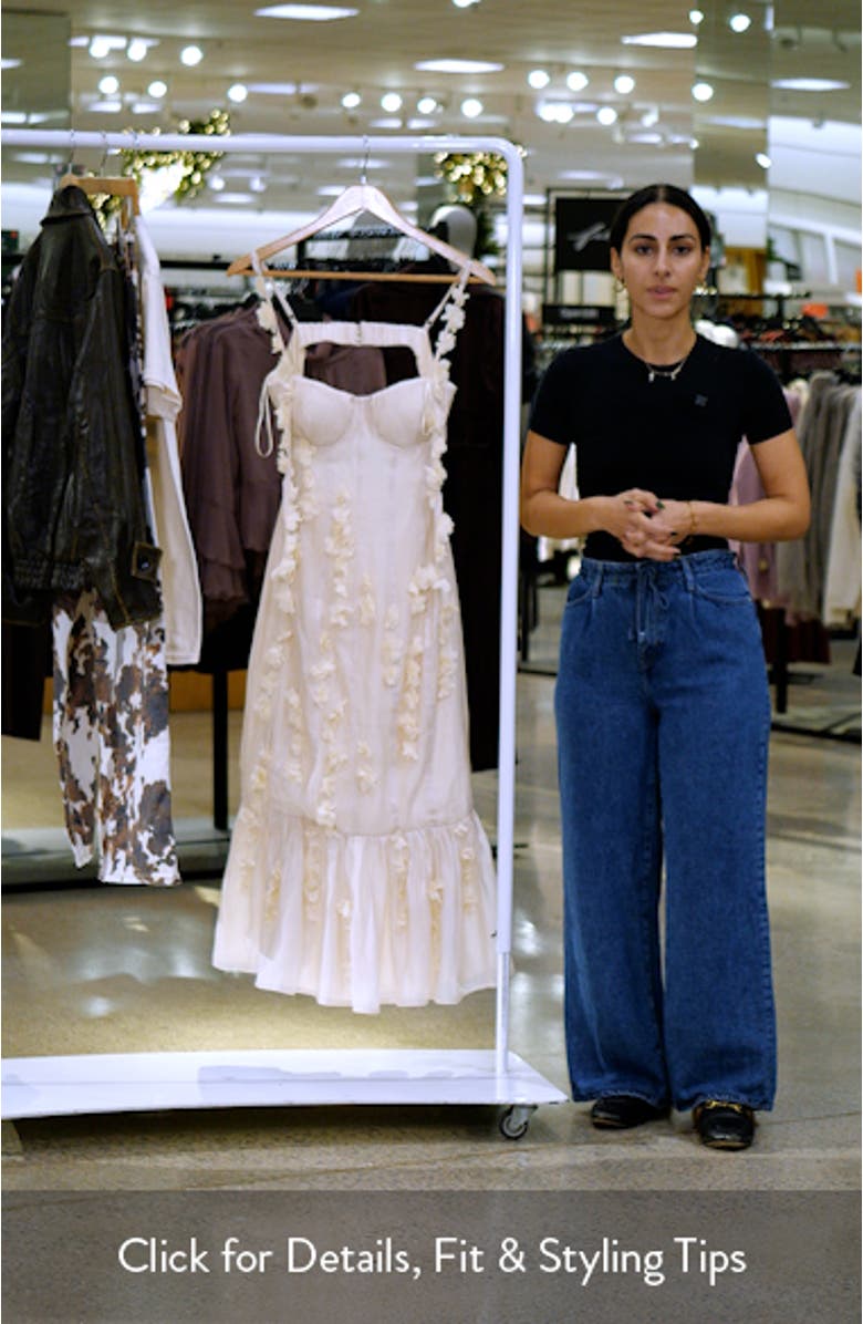 Posedly Floral Appliqué Dress, sales video thumbnail