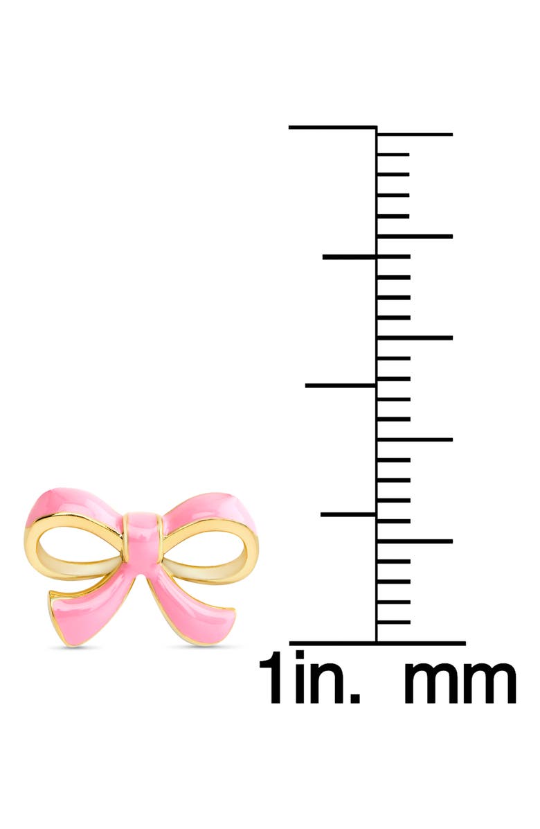 Lily Nily Bow Stud Earrings, Alternate, color, Gold