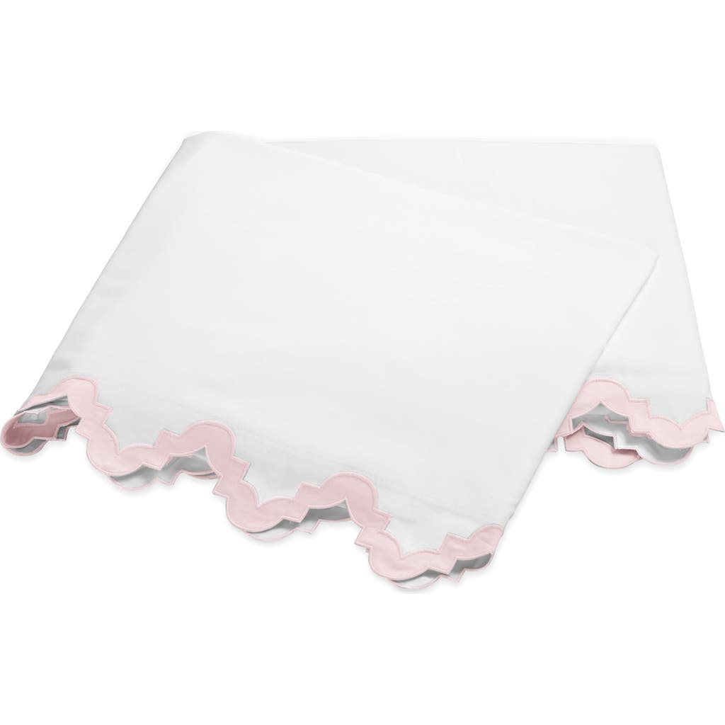 Matouk Aziza 600 Thread Count Egyptian Cotton Percale Flat Sheet