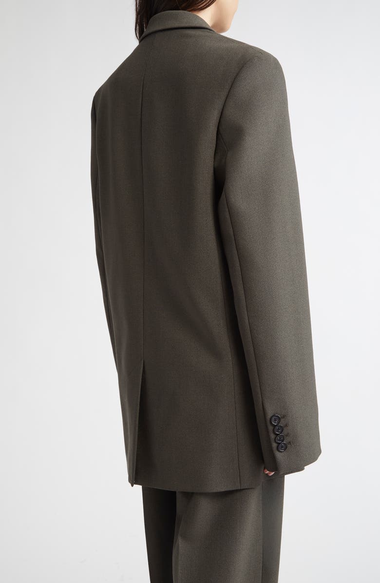 TOTEME Shield Wool Blend Blazer, Alternate, color, Forest