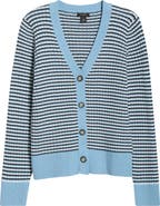 Halogen® Stripe V-Neck Cardigan