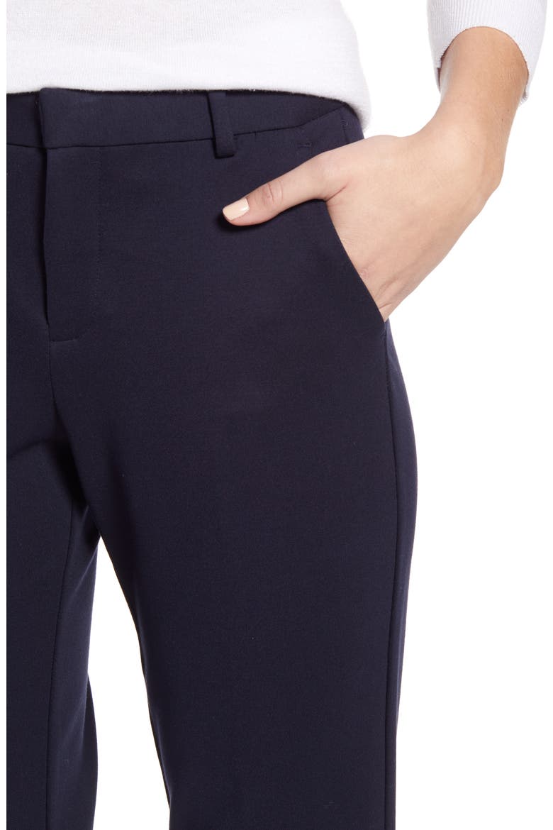 Slim Leg Tech Ponte Ankle Pants, Alternate, color, CLASSIC NAVY