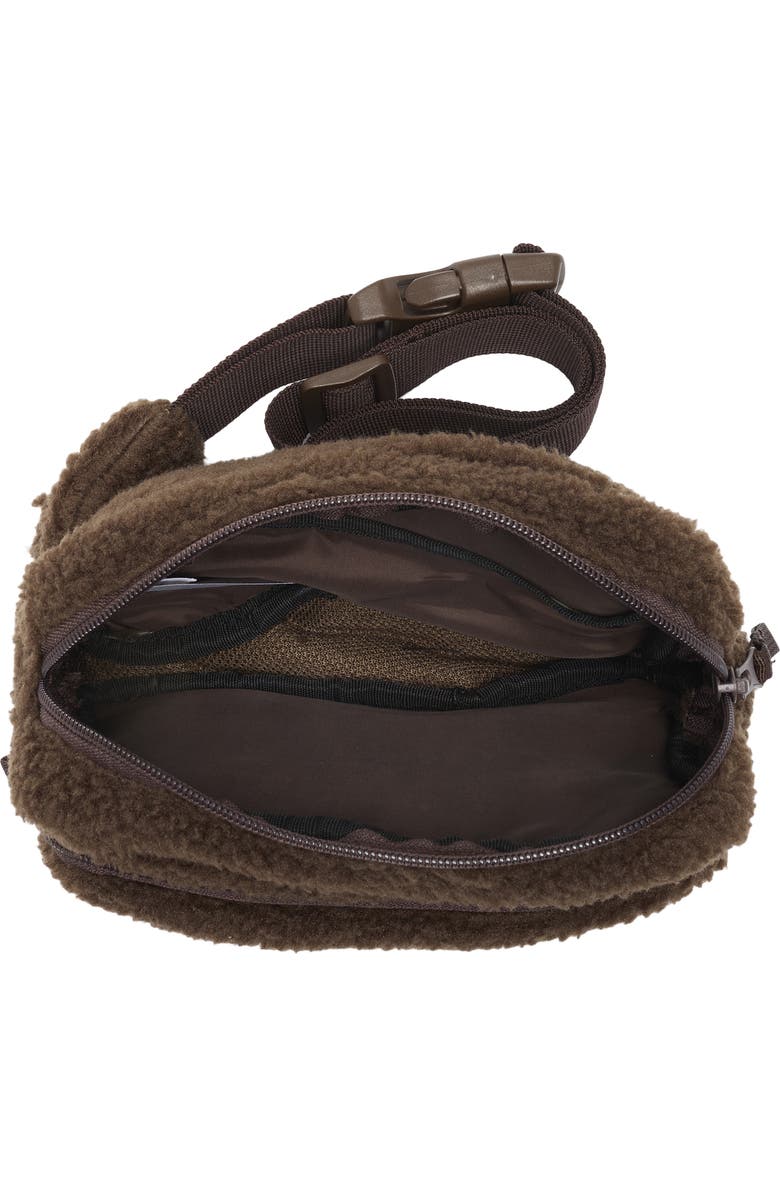 Faux Shearling Belt Bag