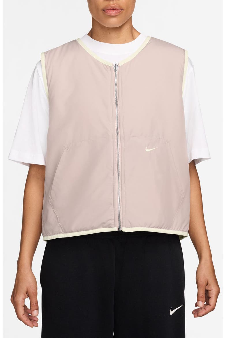 Sportswear Street Reversible Vest, Alternate, color, RED/ SAIL