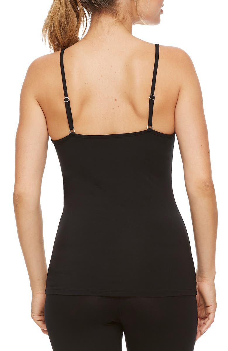 Montelle Intimates Lace Trim Camisole, Alternate, color,