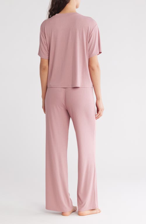 Honeydew Revival Rib Pajamas In Mauve