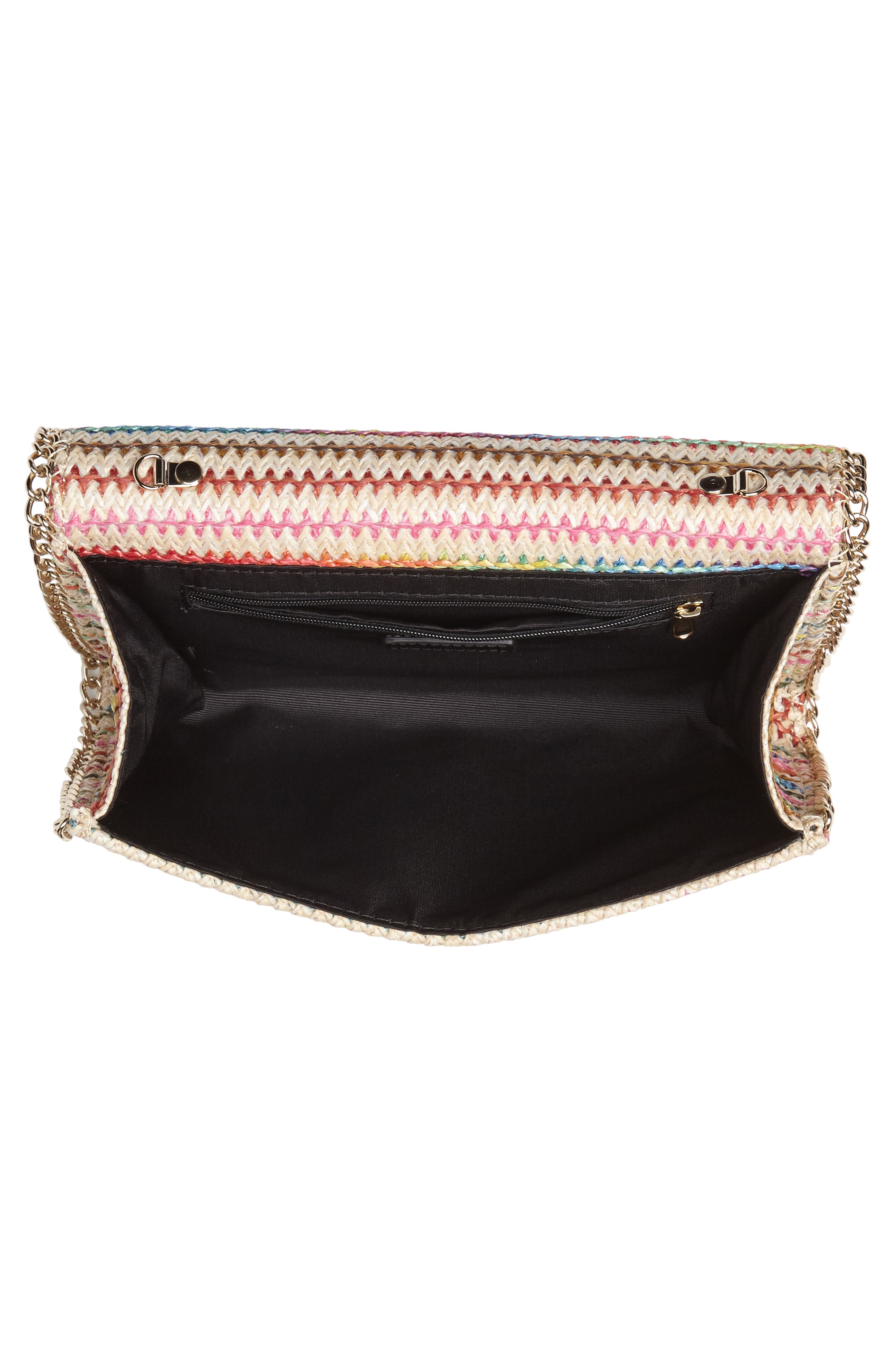 Chelsea28 Multistripe Woven Clutch, Alternate, color, 