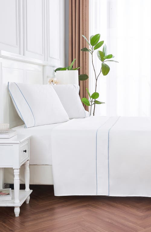 Melange Home Framed 600 Thread Count Sateen Sheet Set In Multi