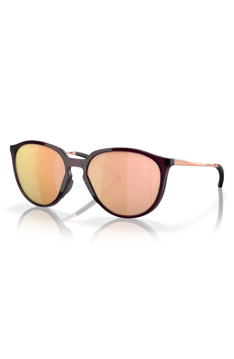 Oakley Sielo 57mm Round Sunglasses, Alternate, color, Rose Gold