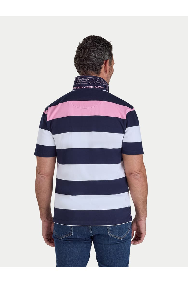 Irregular Stripe Rugby T-shirt, Alternate, color, Navy