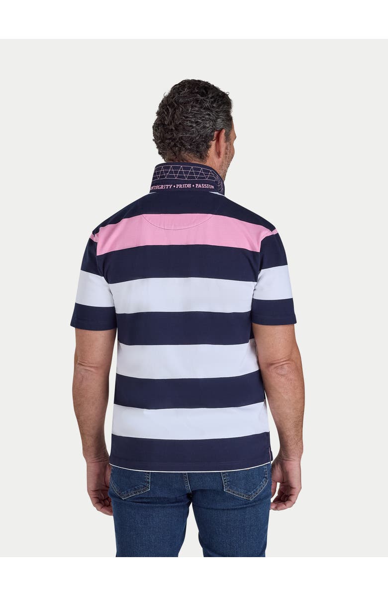 Raging Bull Irregular Stripe Rugby T-shirt, Alternate, color, Navy