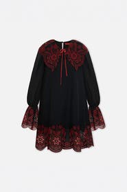 PCFG The Broderie Anglaise Edit Embroidered Detail Mini Dress