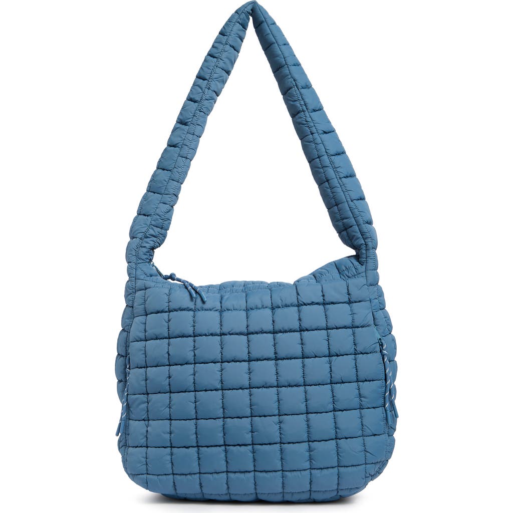 Urban Expressions Handbags Columbia Square Quilt Shoulder Bag In Denim