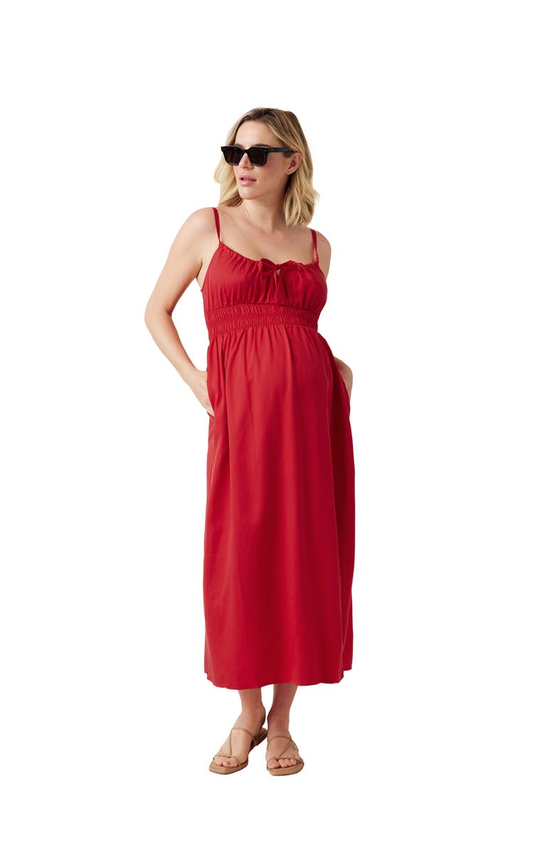 Ingrid & Isabel STRAPPY VERSATILE MIDI DRESS, Alternate, color, Red