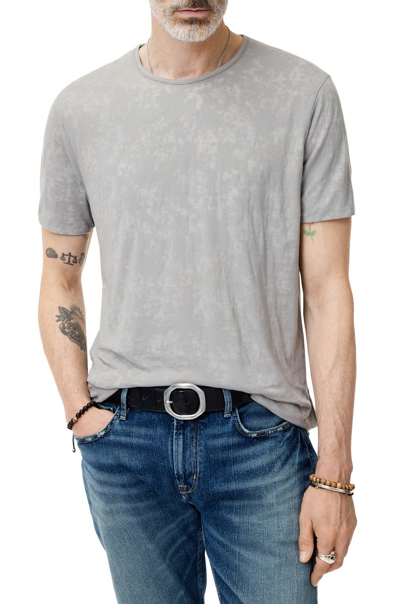 John Varvatos Reyes Reversible Burnout T-Shirt, Alternate, color, White