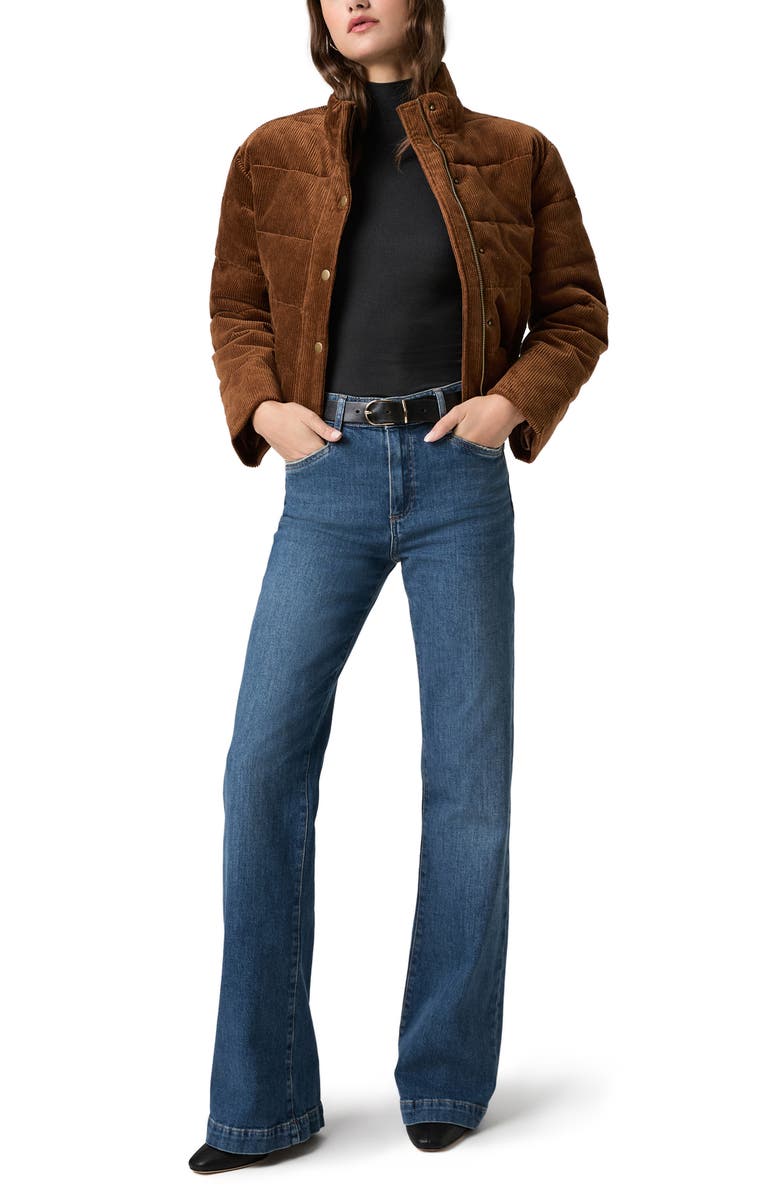 PAIGE Leenah High Waist Wide Leg Jeans, Alternate, color, Enroute