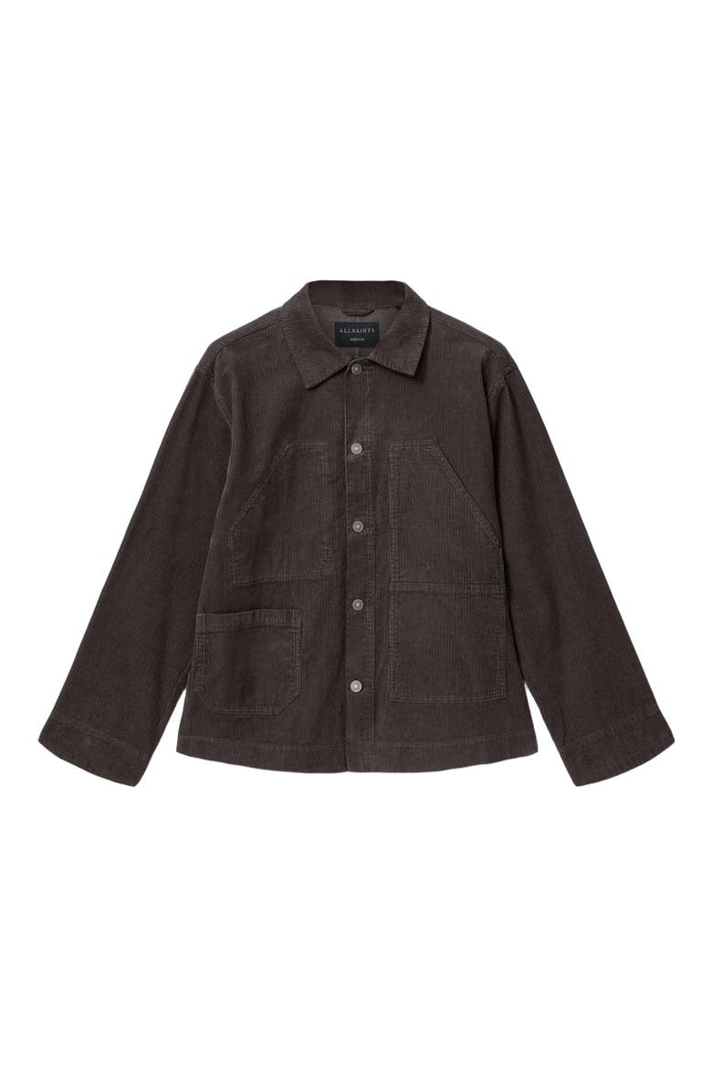 Mukesh Corduroy Shacket, Alternate, color, DARK BROWN
