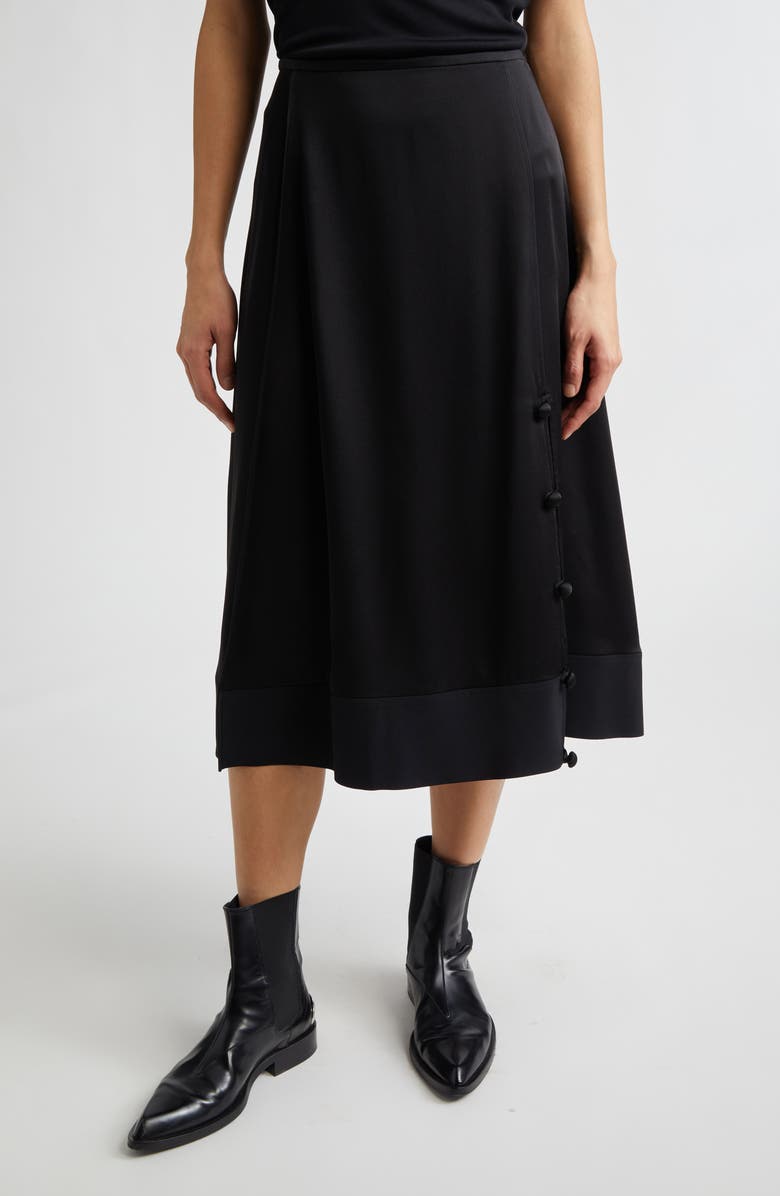 Jil Sander Panelled Skirt, Main, color, Black