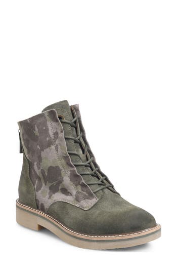 Comfortiva Renn Lace-up Boot In Green