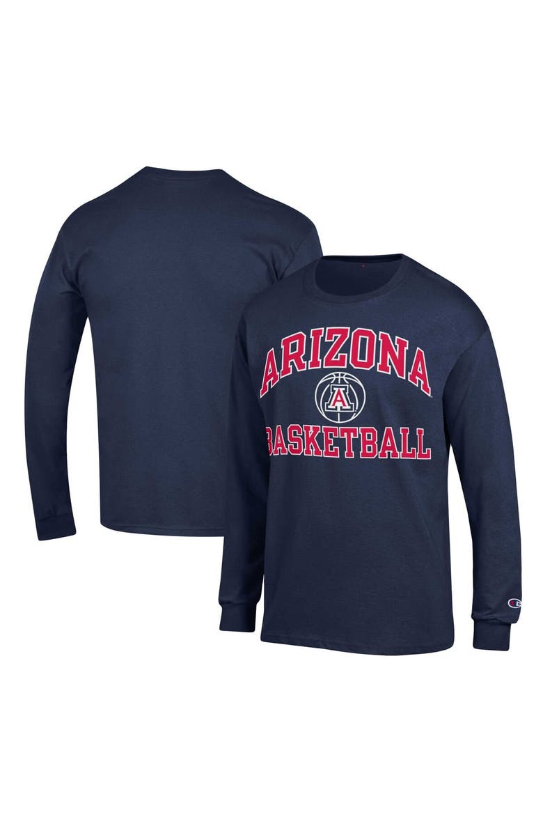Champion Men's Champion Navy Arizona Wildcats Basketball Icon Long Sleeve T-Shirt, Main, color, 