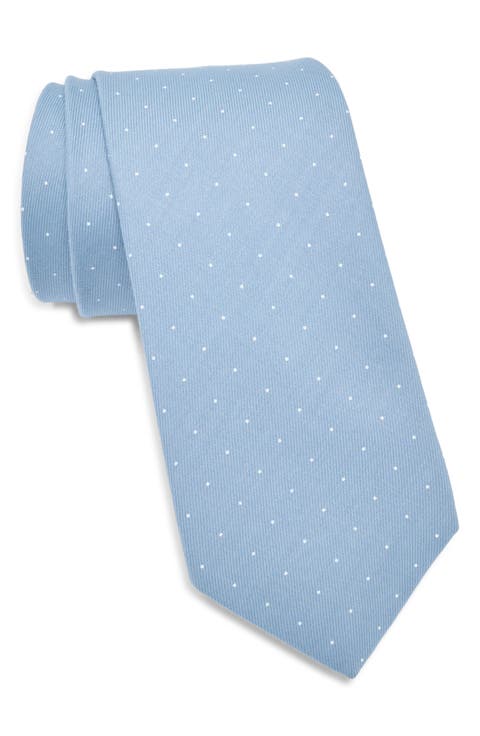 Dot Print Cotton Tie
