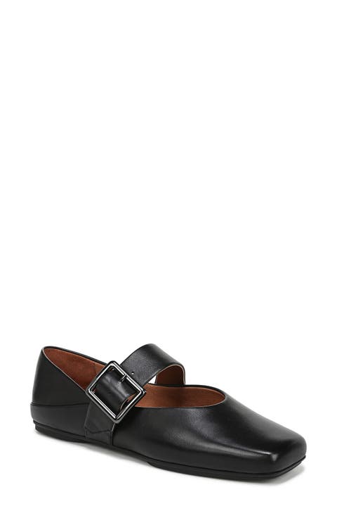 靴 KIMHEKIM MONROE SQUARE TOE FLATS (BLACK) MONROE SQUARE TOE FLATS (BLACK)