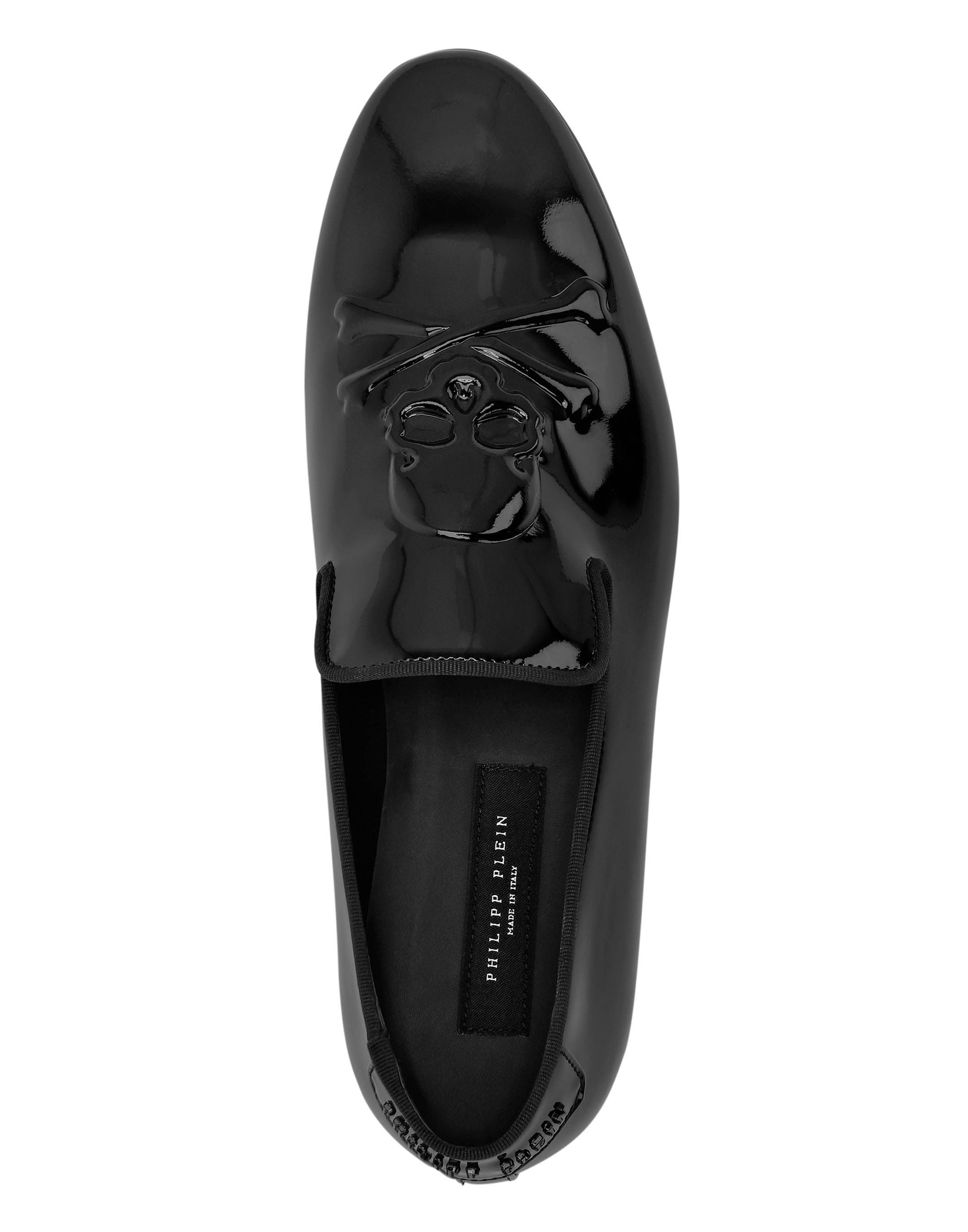 Patent Leather Loafers Skull&Amp;Bones Men, Alternate, color, black