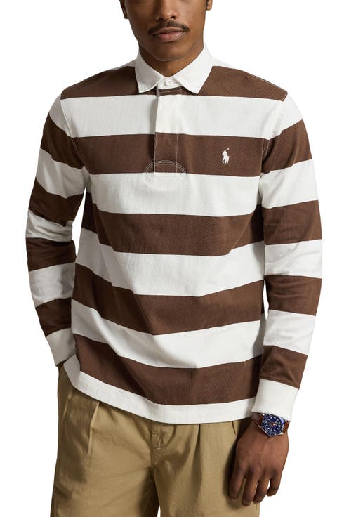Stripe Long Sleeve Rugby Shirt