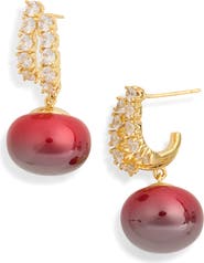 EYE CANDY LOS ANGELES Emmeline Cubic Zirconia Drop Earrings