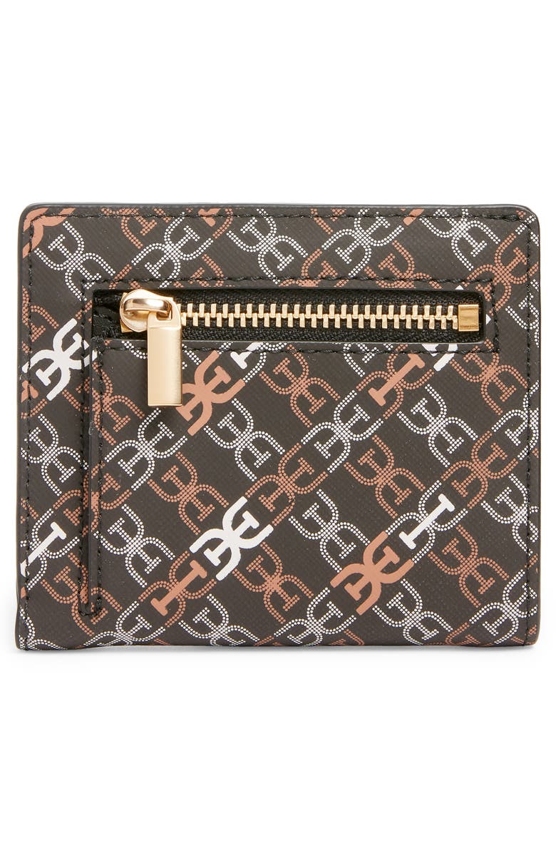 Sam Edelman Harper Monogram Faux Leather Bifold Wallet, Alternate, color, Black