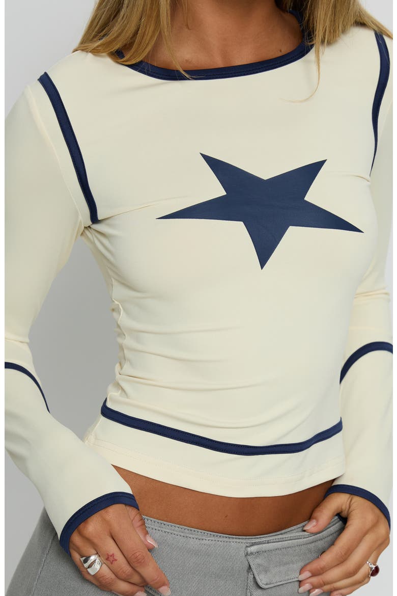 Starshot Long Sleeve Graphic T-Shirt, Alternate, color, CREAM
