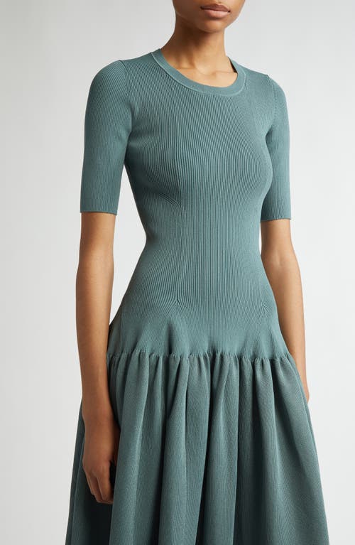 Altuzarra Maisie Drop-waist Knit Midi Dress In 000463 Stormcloud