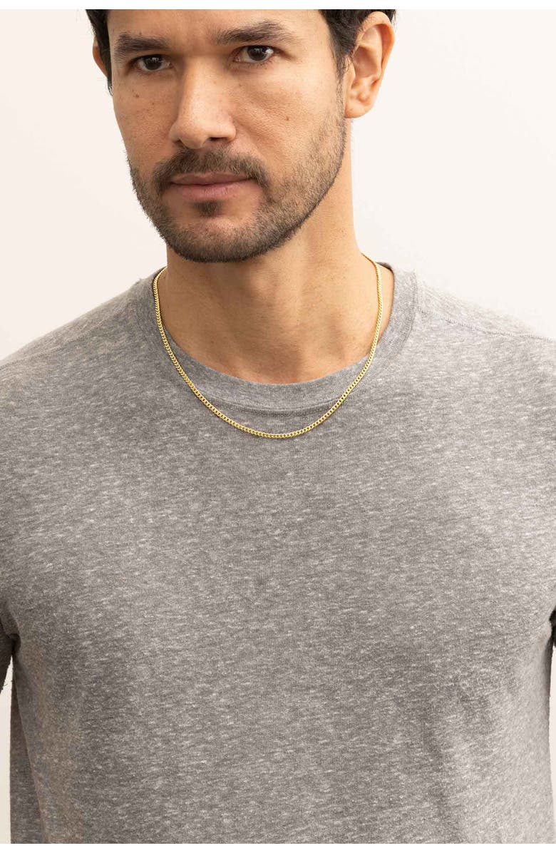 Oradina Men's Estate Cuban Chain in 14K Gold, Alternate, color, 14K Yellow Gold