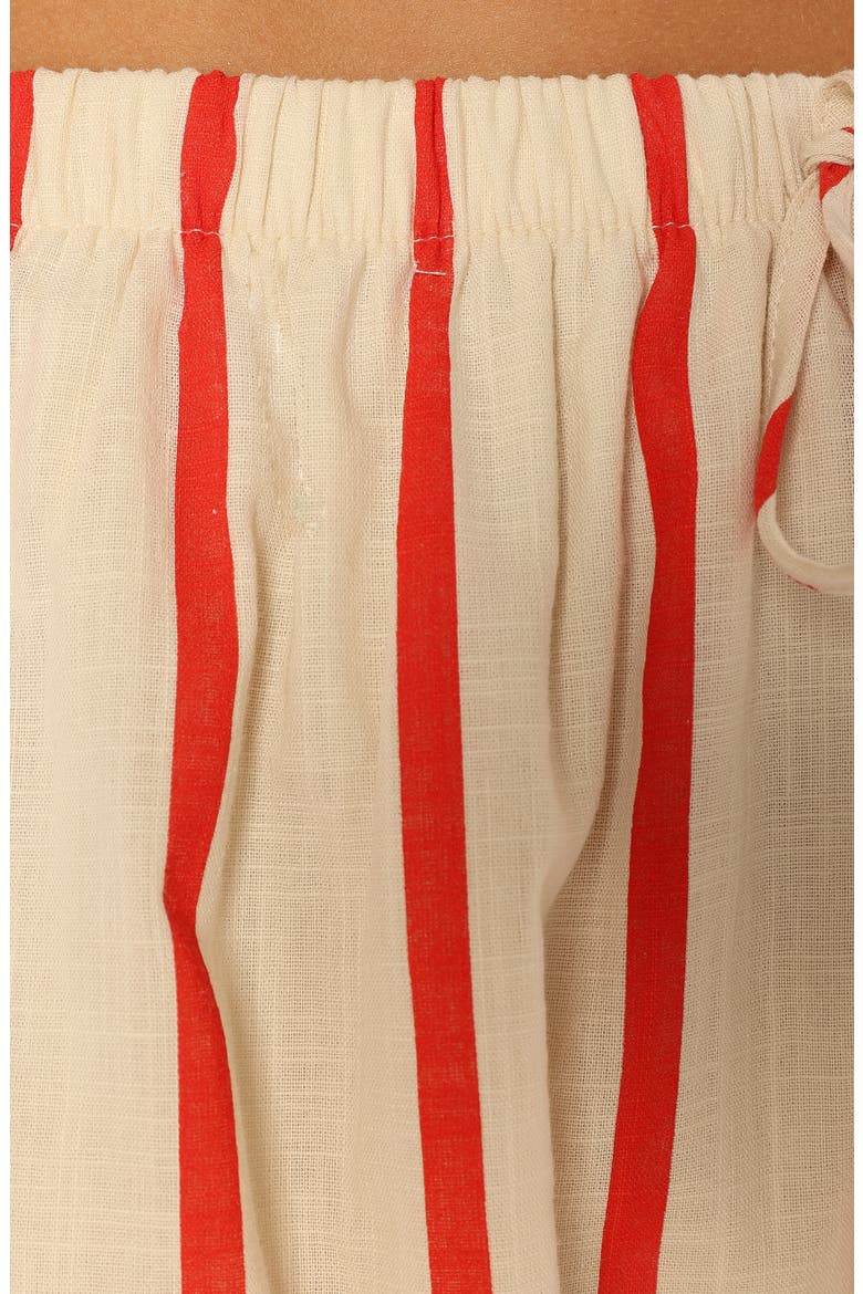 Myles Cotton Button-Up Shirt & Shorts Set, Alternate, color, RED STRIPE