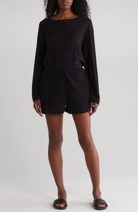 Knit Long Sleeve Romper