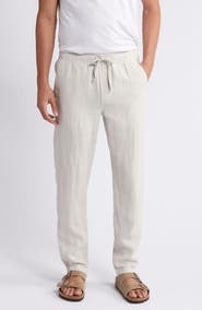 Faherty Linen Drawstring Pants