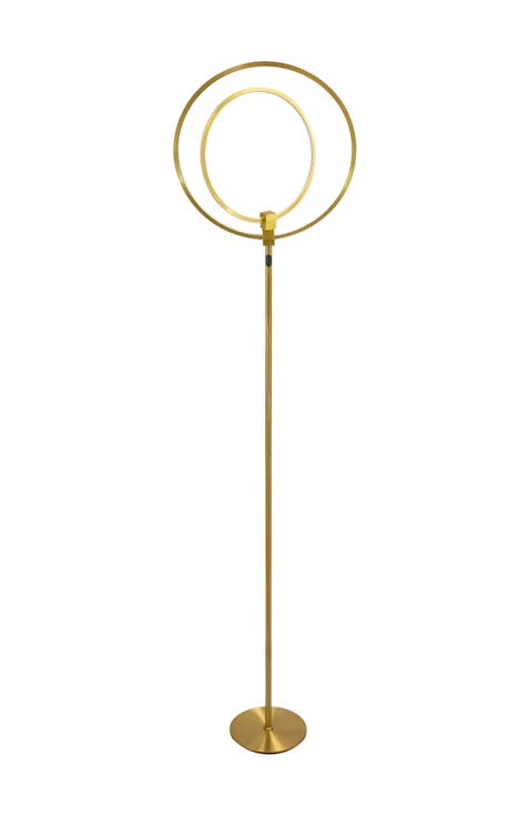 Eclipse 79" LED Industrial Dimmable Floor Lamp with 2 Height Adjustable Orbital Heads