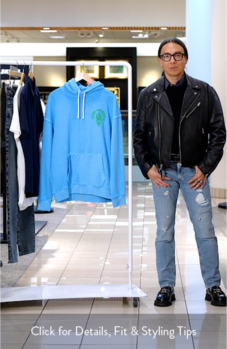 Garment Dye Artwork Graphic Hoodie, sales video thumbnail